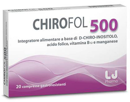 CHIROFOL 500 20 GASTRO-RESISTANT TABLETS