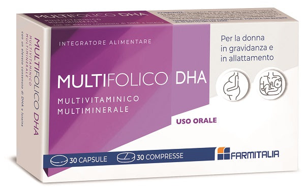 MULTIFOLICO DHA 30 CAPSULE + 30 COMPRESSE