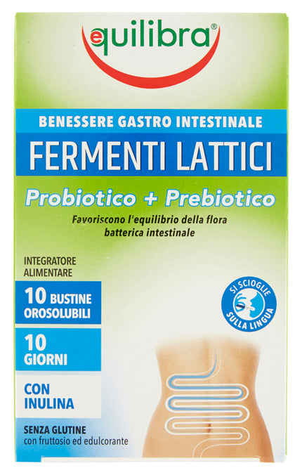 LACTIC FERMENTS PROBIOTIC + PREBIOTIC 10 SOLUBLE SACHETS