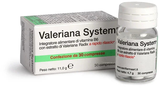 VALERIANA SYSTEM 30 COMPRESSE - Farmaspeed