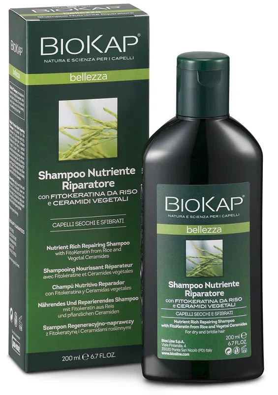 BIOKAP BELLEZZA SHAMPOO NUTRIENTE/RIPARATORE 200 ML BIOSLINE - Farmaspeed