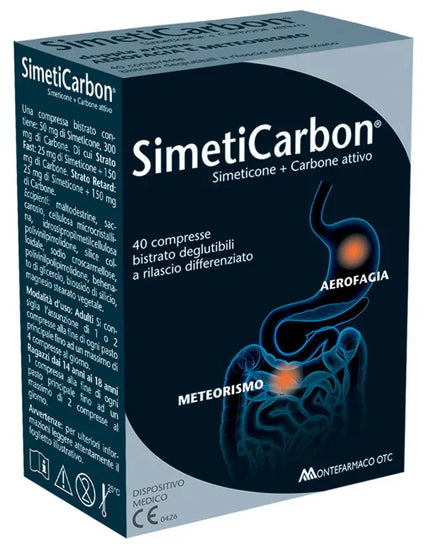 SIMETICARBON 40 COMPRESSE - Farmaspeed