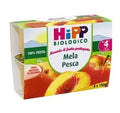 HIPP BIO FRUTTA GRATTUGGIATA MELA PESCA 4X100 G - Farmaspeed