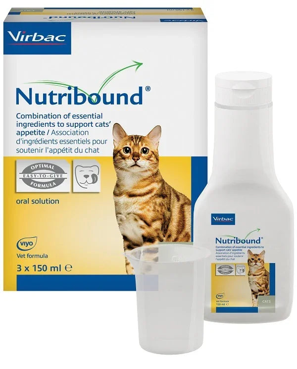 NUTRIBOUND SOLUZIONE ORALE APPETIBILE PER GATTO 3 FLACONI DA 150 ML - Farmaspeed