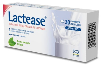 LACTEASE 4500 FCC MINT FLAVOR 30 CHEWABLE TABLETS