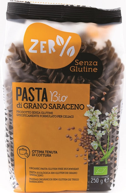 ZERO% GLUTEN FUSILLI WHOLE BUCKWHEAT GLUTEN FREE 250 G