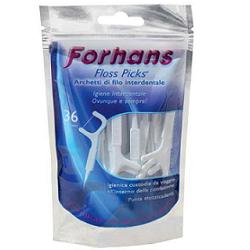 FORHANS INTERDENTAL BOW FLOSS PICKS 36PCS