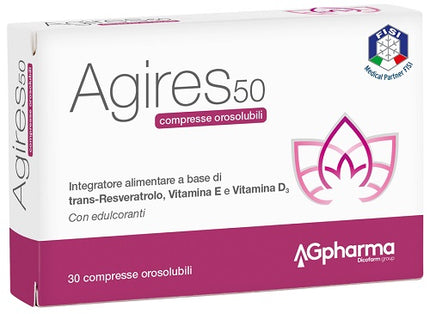 AGIRES 50 30 COMPRESSE OROSOLUBILI SCATOLA 5,4 G