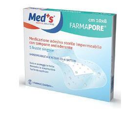 MEDICAZIONE MEDS PORE ADESIVA IMPERMEABILE 10X15CM 5 PEZZI - Farmaspeed