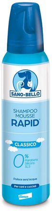 SANO E BELLO SHAMPOO MOUSSE RAPID CLASSICO FLACONE 300 ML PER LAVAGGIO SENZ'ACQUA - Farmaspeed