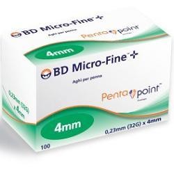 AGO PER PENNA DA INSULINA BD MICROFINE PENTAPOINT GAUGE 32 4 MM 100 PEZZI - Farmaspeed