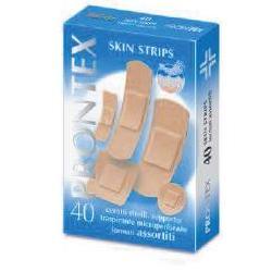CEROTTO PRONTEX SKIN STRIPS 6 FORMATI ASSORTITI ASTUCCIO 40 PEZZI - Farmaspeed