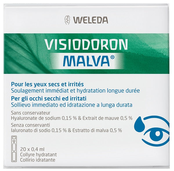 VISIODORON MALVA EYE DROPS 20 SINGLE DOSE OF 0.4 ML
