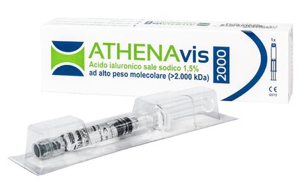 ATHENAVIS 2000 INTRA-ARTICULAR SYRINGE HYALURONIC ACID 1.5% 30 MG 2 ML 3 PIECES