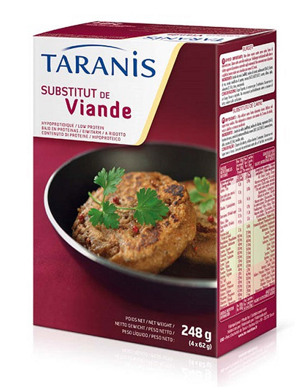 TARANIS BURGER SOSTITUTO CARNE 4 X 62 G - Farmaspeed