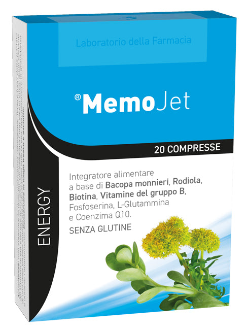 LABORATORIO DELLA FARMACIA MEMOJET 20 COMPRESSE 20 G LINEA ENERGY