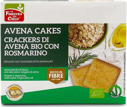 FSC AVENACAKES CRACKERS DI AVENA CON ROSMARINO BIO VEGAN SENZA LIEVITO DI BIRRA CON OLIO EXTRAVERGINE DI OLIVA 250 G - Farmaspeed