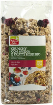 FSC CRUNCHY CON AVENA E FRUTTI ROSSI BIO AD ALTO CONTENUTO DI FIBRE CON OLIO DI GIRASOLE SENZA OLIO DI PALMA 375 G - Farmaspeed
