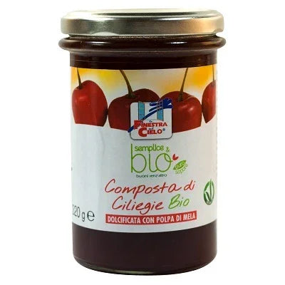 COMPOSTA DI CILIEGIE CON POLPA DI MELA BIO 320 G - Farmaspeed
