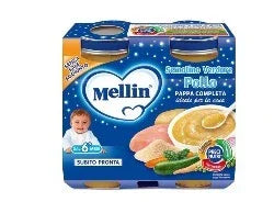 MELLIN BABY CENA COMPLETA POLLO VERDURE 2 PEZZI 200 G - Farmaspeed