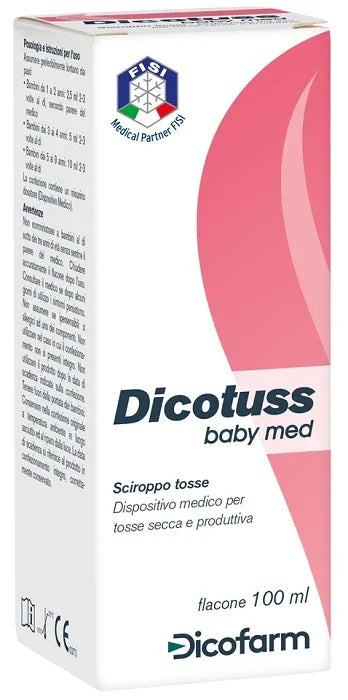 SCIROPPO TOSSE DICOTUSS BABY MED 100 ML GUSTO FRAGOLA DI BOSCO - Farmaspeed