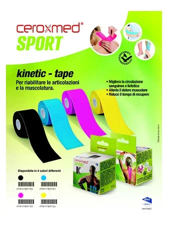 CEROXMED SPORT KINETIC TAPE BLU 1 PEZZO - Farmaspeed
