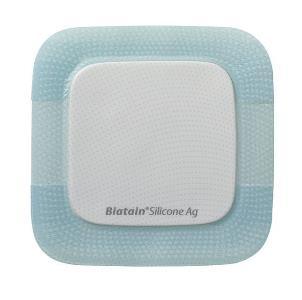 MEDICAZIONE BIATAIN IN SCHIUMA DI POLIURETANO A RILASCIO DI ARGENTO CON BORDO ADESIVO IN SILICONE 10X10 CM 5 PEZZI - Farmaspeed