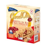MEDITERRANEAN PLEASURES CEREALORO RICE BAR WITH CORN AND CRANBERRIES 6 PIECES OF 21.5 G