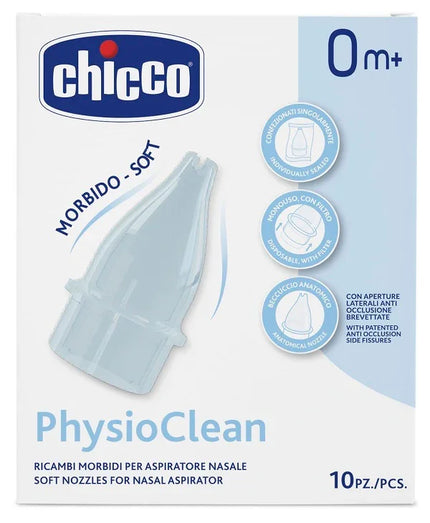 RICAMBI MORBIDI PER ASPIRATORE NASALE CHICCO PHYSIOCLEAN - Farmaspeed