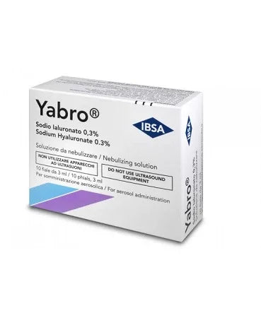 YABRO 10 FIALE 3ML ACIDO IALURONICO 0,3% SOLUZIONE PER NEBULIZZATORE - Farmaspeed