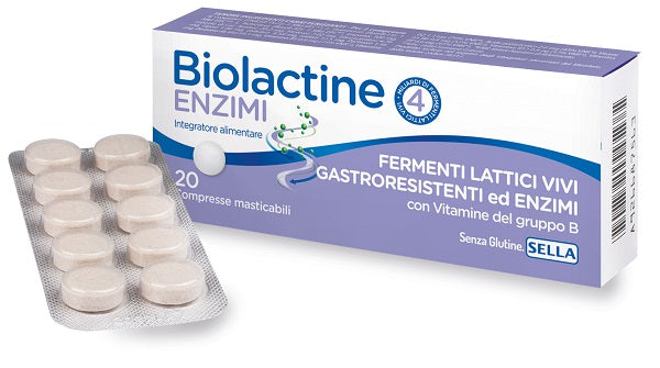BIOLACTIN ENZYMES 20 TABLETS NEW FORMULA
