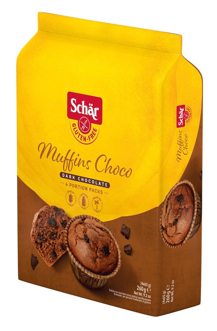 SCHAR MUFFINS CHOCO CAKES WITH DARK CHOCOLATE 4 PORTIONS OF 65 G