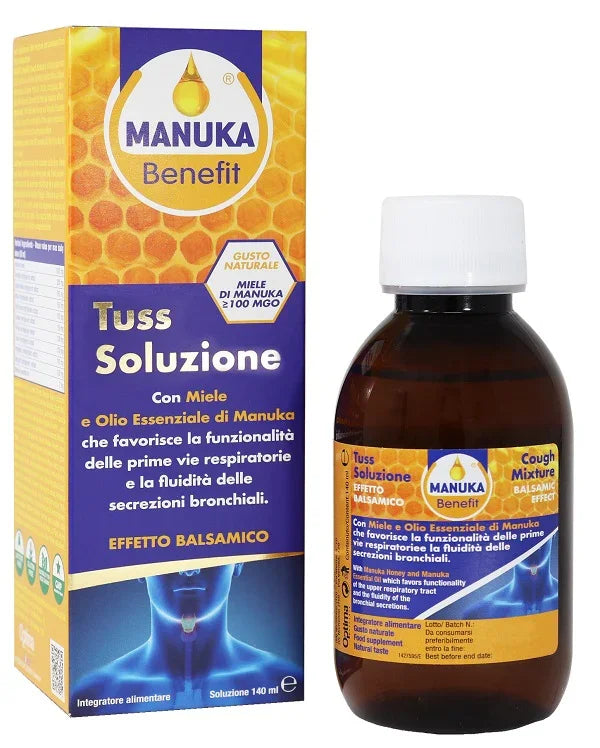 MANUKA BENEFIT TUSS SOLUZIONE 140 ML - Farmaspeed