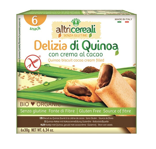 ALTRICEREALI DELIZIA QUINOA CON CREMA DI CACAO BIO 180 G