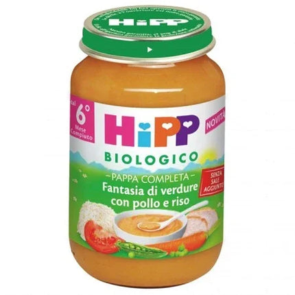 HIPP BIO PAPPA PRONTA FANTAS VERD POLLO RISO 190 G - Farmaspeed