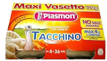 PLASMON OMOGENEIZZATO TACCHINO 120 G X 2 PEZZI - Farmaspeed