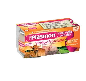 PLASMON OMOGENEIZZATO VITELLO - PROSCIUTTO 4 X 80 G - Farmaspeed