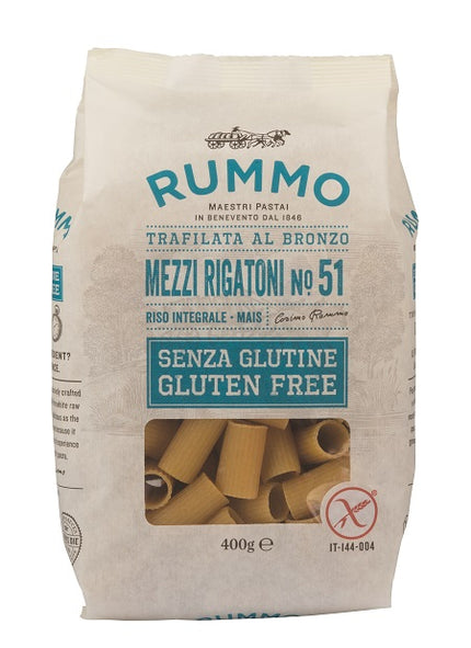 RUMMO MEZZI RIGATONI N51 DI RISO INTEGRALE E MAIS 400 G