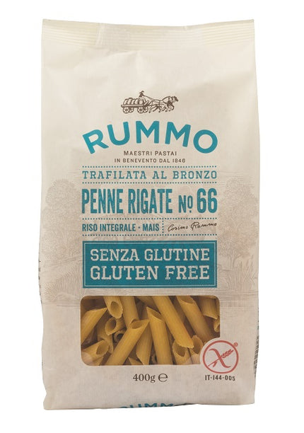 RUMMO PENNE RIGATE N66 WITH BROWN RICE AND CORN 400 G