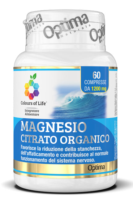 COLOURS OF LIFE ORGANIC MAGNESIUM CITRATE 60 TABLETS 1200 MG