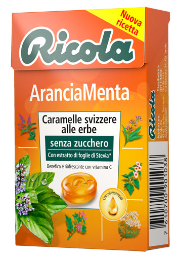 RICOLA ORANGE MINT SUGAR FREE 50 G