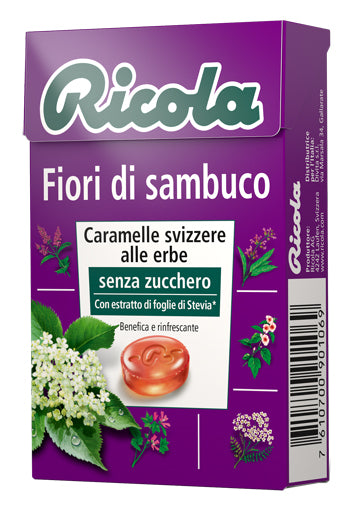 RICOLA ELDERFLOWERS WITHOUT SUGAR 50 G