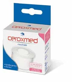 CEROTTO ADESIVO IN ROCCHETTO CEROXMED IN TESSUTO NON TESSUTO AERATO IPOALLERGENICO BIANCO 500X2,5 CM 1 PEZZO - Farmaspeed