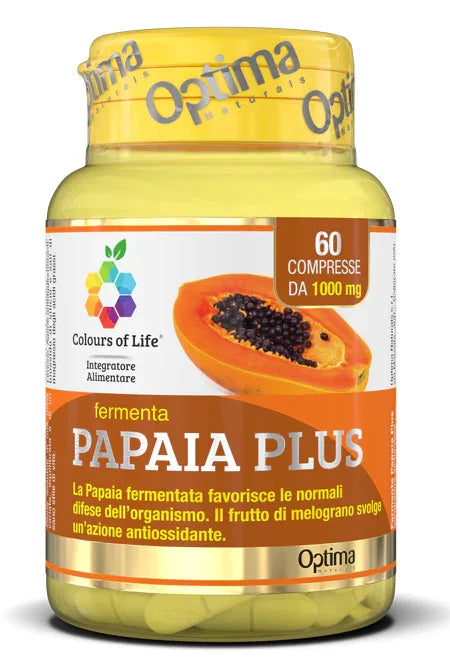 COLOURS OF LIFE FERMENTA PAPAIA PLUS 60 COMPRESSE 1000 MG - Farmaspeed