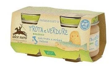 OMOGENEIZZATO TROTA E VERDURE BABY FOOD BIO 2 X 80 G - Farmaspeed