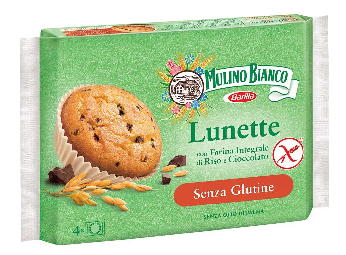 MULINO BIANCO LUNETTE WITH WHOLEMEAL RICE FLOUR AND CHOCOLATE CHIPS 140 G