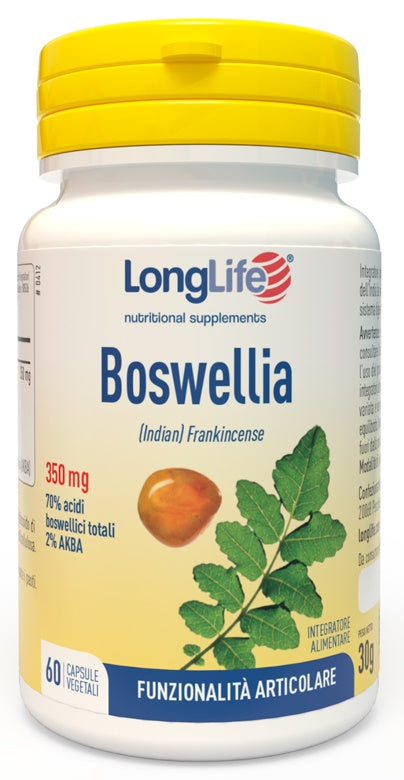 LONGLIFE BOSWELLIA 60 VEGETABLE CAPSULES