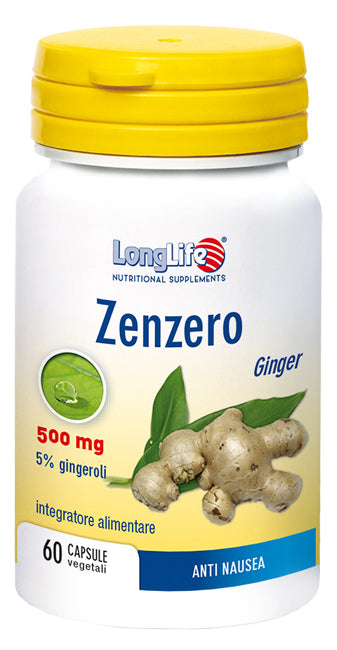 LONGLIFE GINGER 60 VEGETABLE CAPSULES