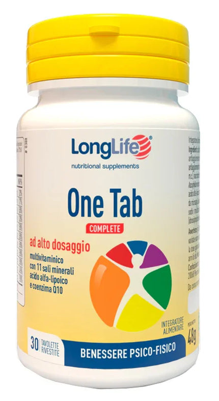LONGLIFE ONE TAB COMPLETE 30 TAVOLETTE RIVESTITE - Farmaspeed
