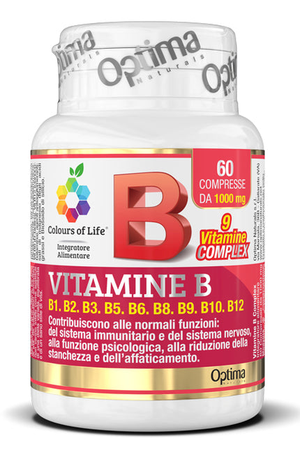 COLORS OF LIFE VITAMINS B COMPLEX 60 TABLETS 1000 MG